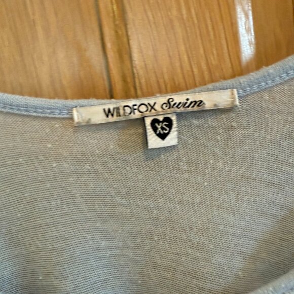 Swim Cover Up or T-shirt Wildfox I Want to Live on an Island Graphic Summer XS - Picture 3 of 5